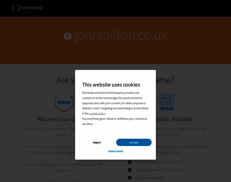 Johnrailton.co.uk thumbnail