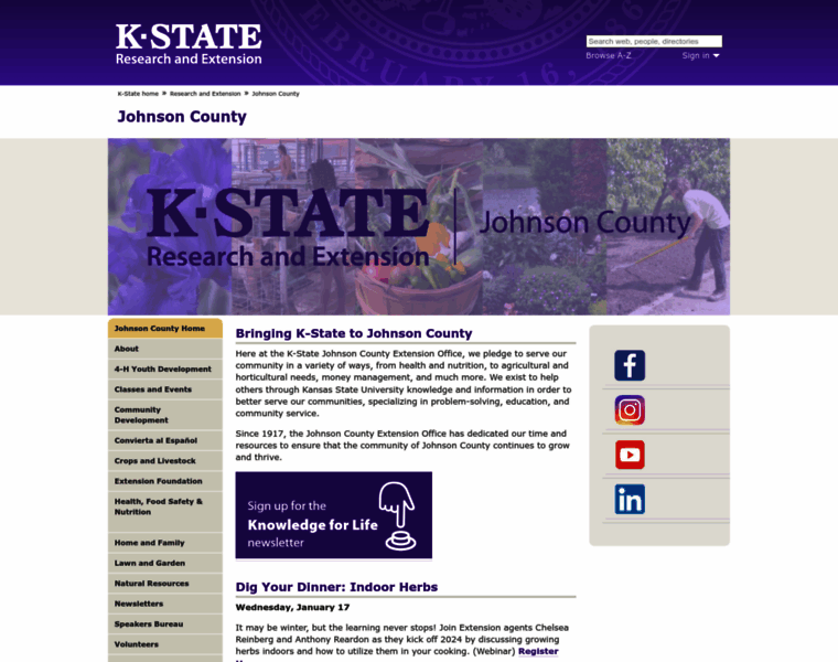 Johnson.k-state.edu thumbnail
