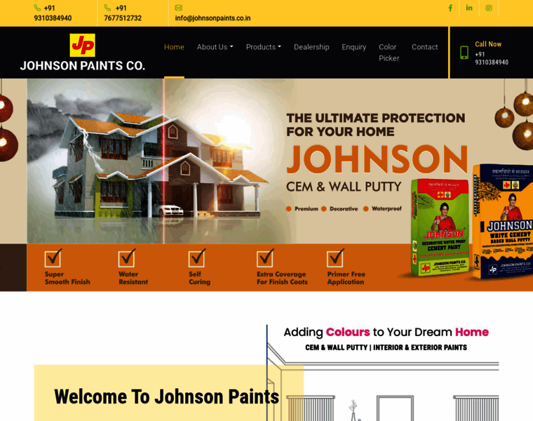 Johnsonpaints.co.in thumbnail