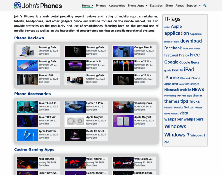 Johnsphones.com thumbnail