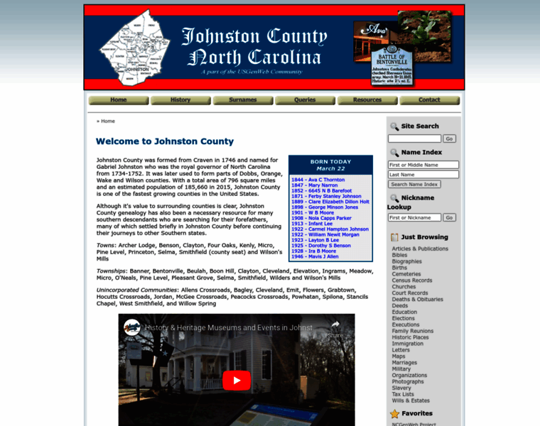 Johnstoncountygenealogy.org thumbnail