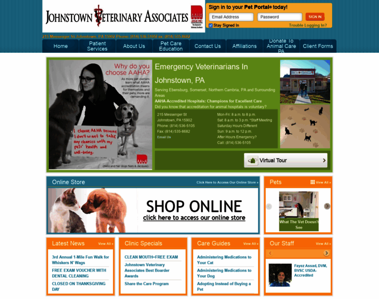 Johnstownveterinary.com thumbnail
