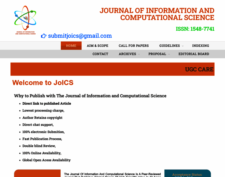 Joics.org thumbnail