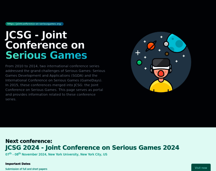 Jointconference-on-seriousgames.org thumbnail