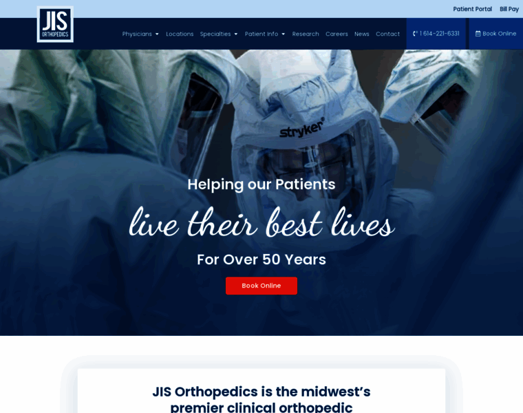 Jointimplantsurgeons.com thumbnail