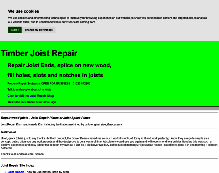 Joist-repair.co.uk thumbnail