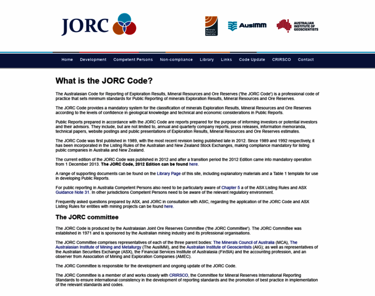 Jorc.org thumbnail