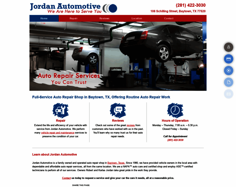 Jordanautomotivebaytown.com thumbnail