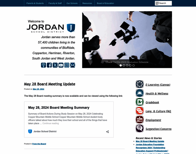 Jordandistrict.org thumbnail