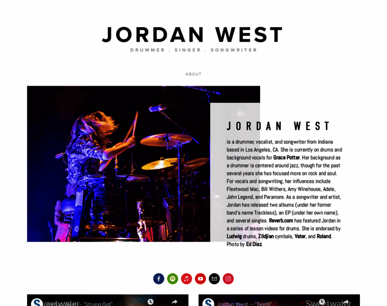 Jordanwestdrums.com thumbnail