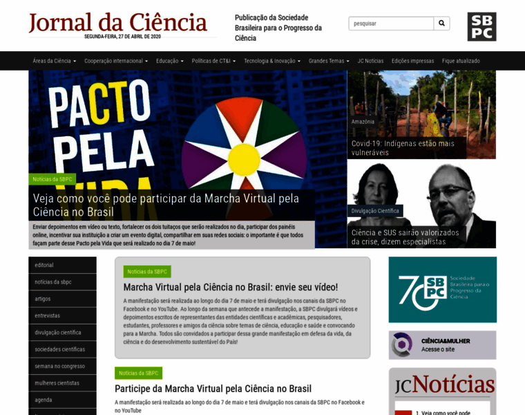 Jornaldaciencia.org.br thumbnail
