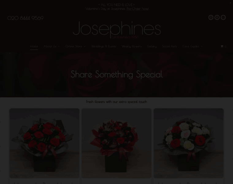 Josephinesflorist.co.uk thumbnail