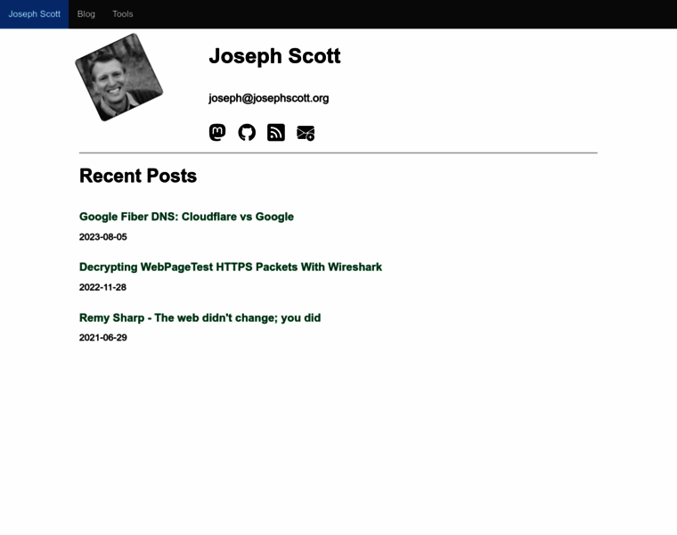 Josephscott.org thumbnail
