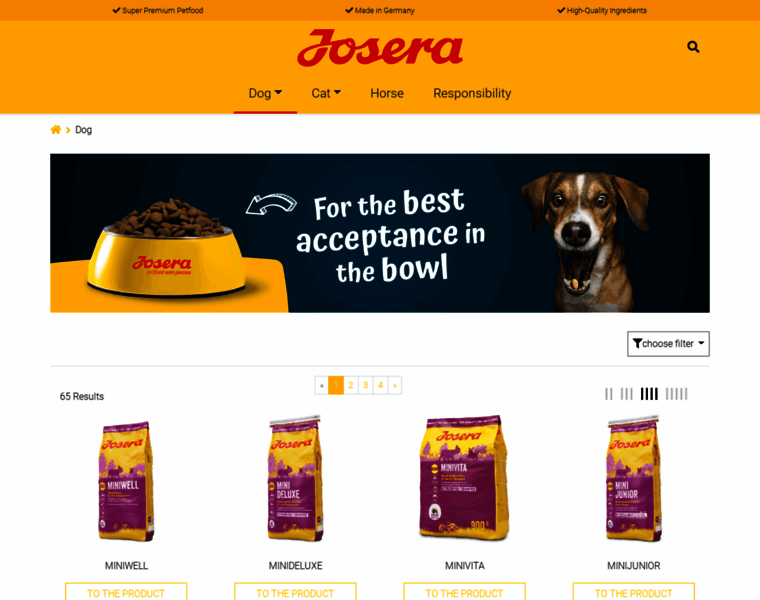 Josera-dog.com thumbnail