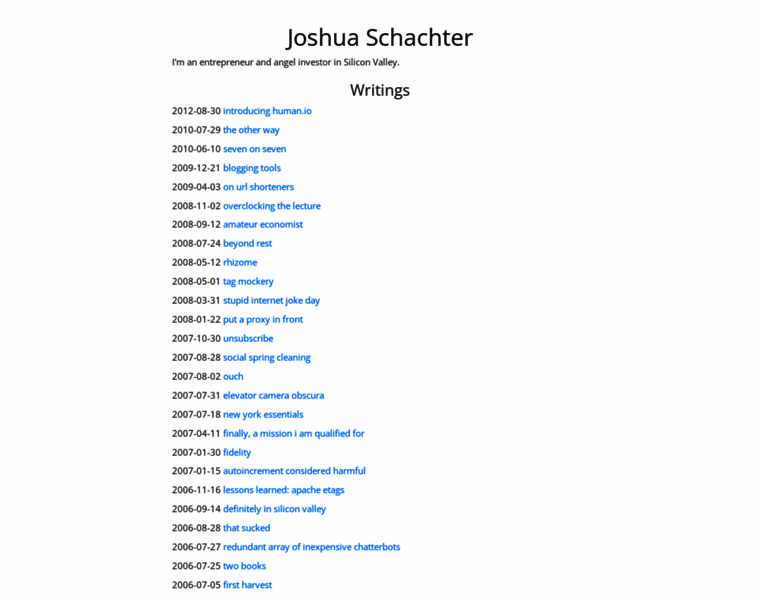 Joshua.schachter.org thumbnail