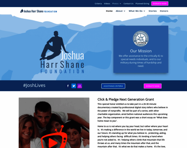Joshuaharrshane.org thumbnail