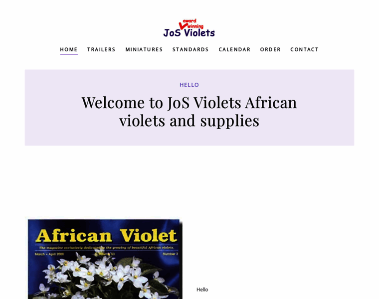 Josviolets.com thumbnail