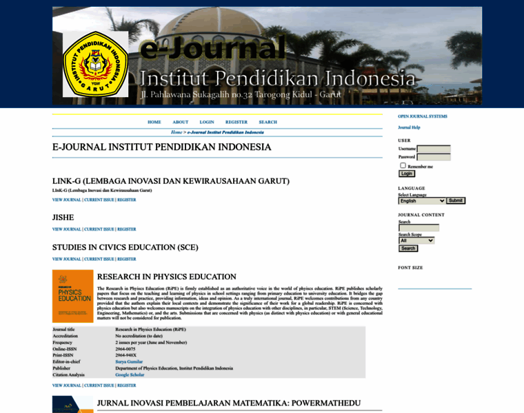 Journal.institutpendidikan.ac.id thumbnail