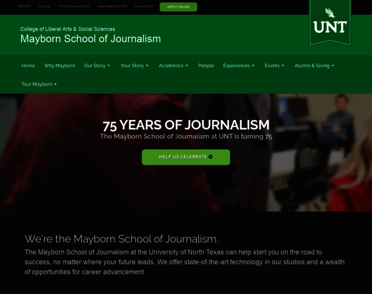 Journalism.unt.edu thumbnail