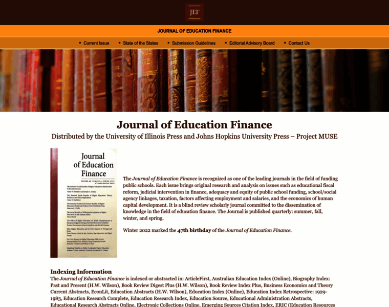 Journalofeducationfinance.com thumbnail