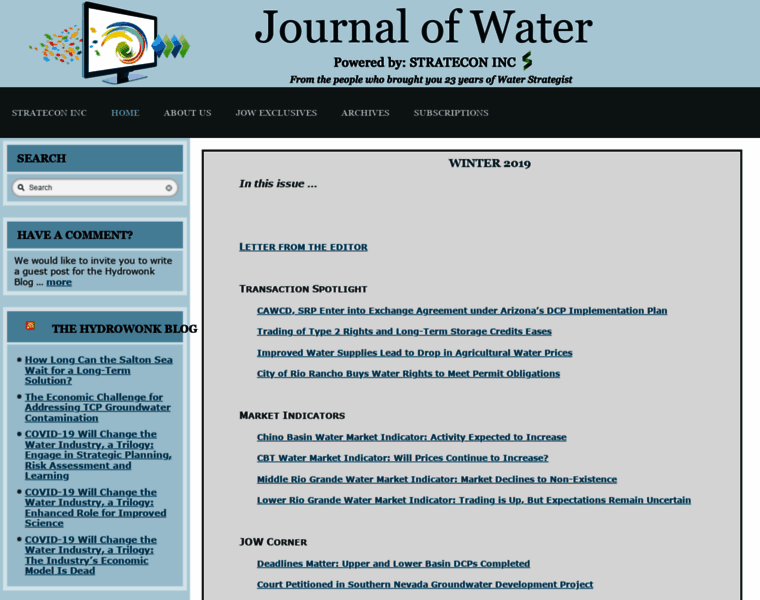 Journalofwater.com thumbnail