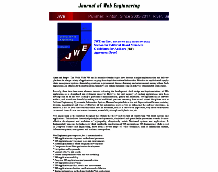 Journalofwebengineering.com thumbnail