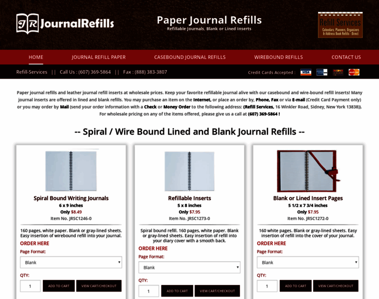 Journalrefills.com thumbnail
