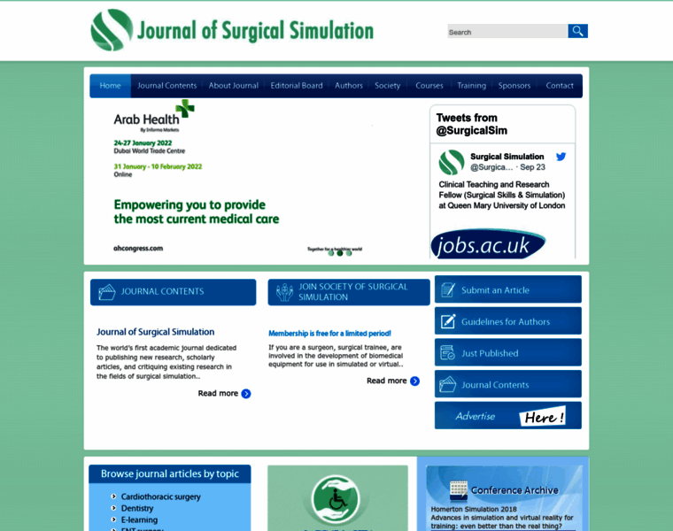 Journalsurgicalsimulation.com thumbnail