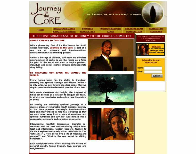 Journeytothecore.co.za thumbnail