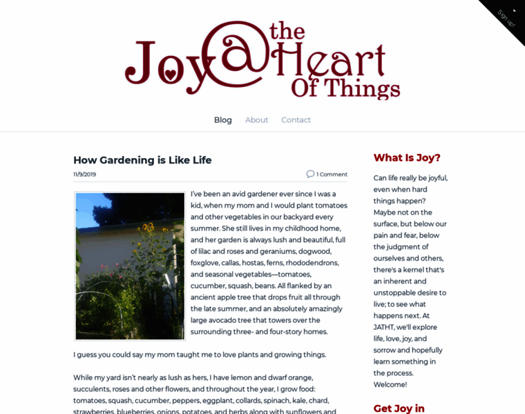 Joyattheheart.com thumbnail
