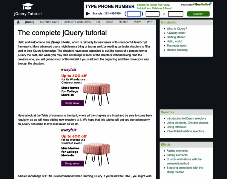 Jquery-tutorial.net thumbnail