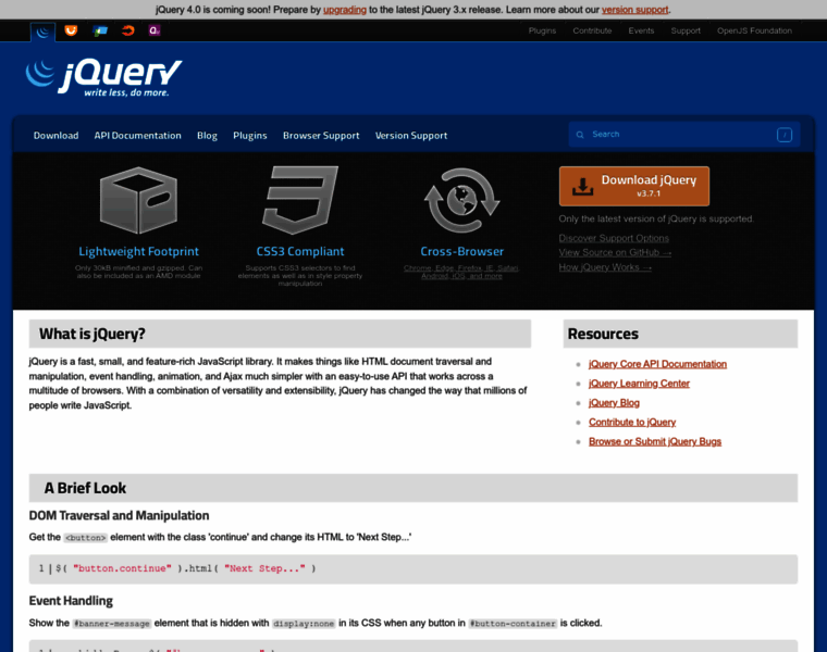 Jquery.com thumbnail Jquery.com thumbnail