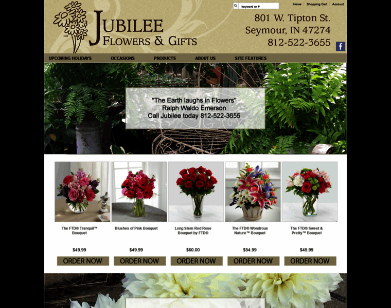 Jubileeflowers.com thumbnail