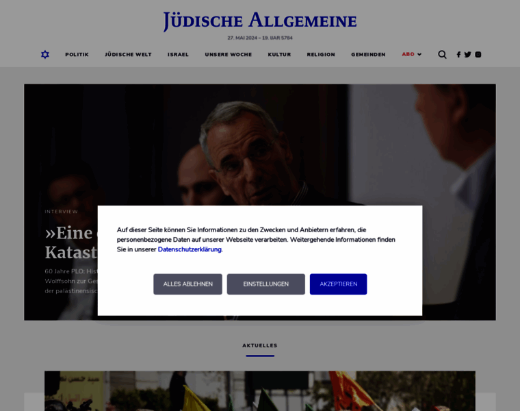 Juedische-allgemeine.de thumbnail