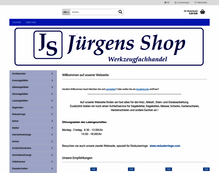Juergens-shop.com thumbnail