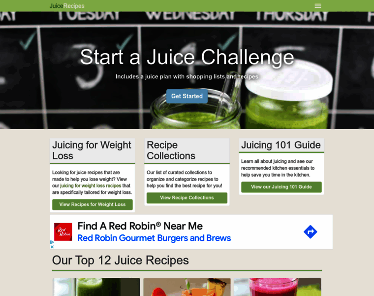 Juicerecipes.com thumbnail
