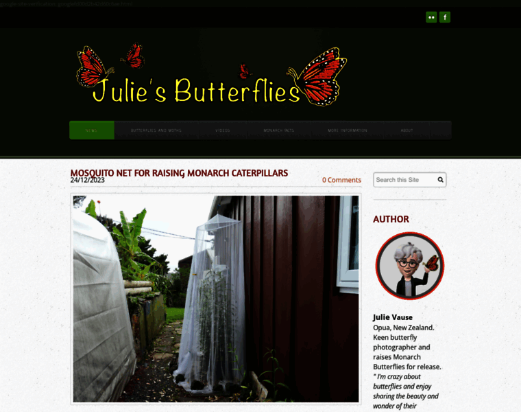 Juliesbutterflies.com thumbnail