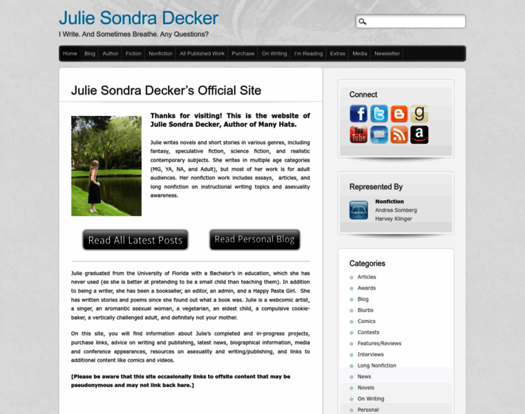 Juliesondradecker.com thumbnail