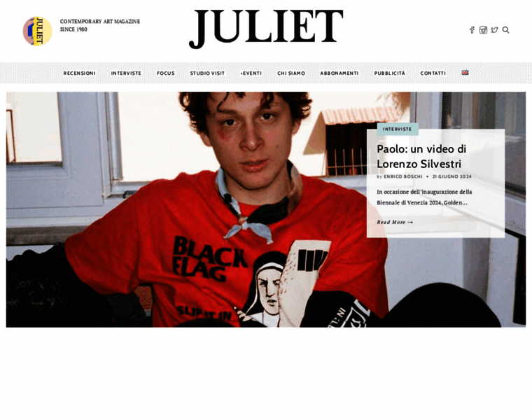 Juliet-artmagazine.com thumbnail