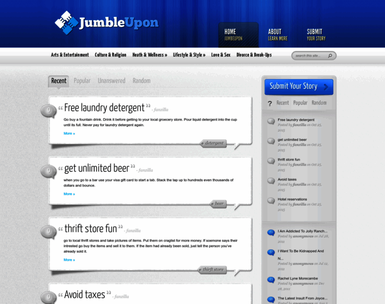 Jumbleupon.org thumbnail