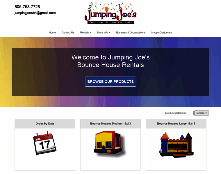 Jumpingjoesbouncehouserentals.com thumbnail