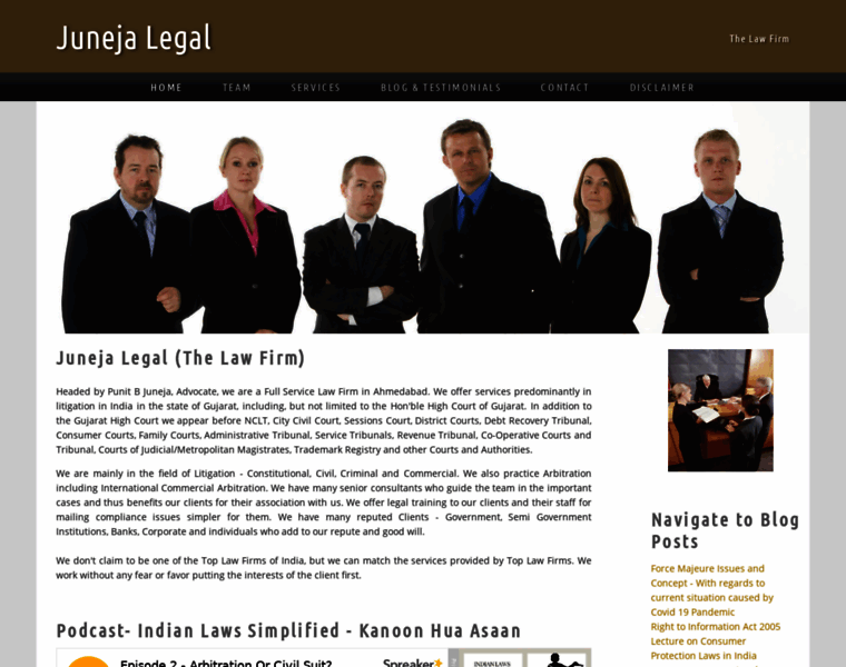 Junejalegal.firm.in thumbnail