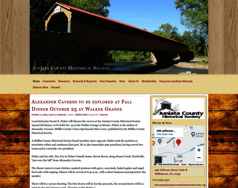 Juniatacountyhistoricalsociety.org thumbnail