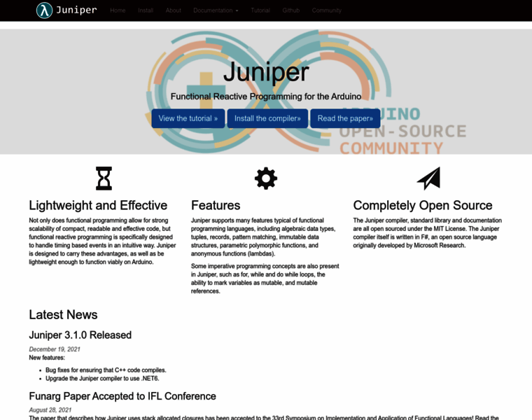 Juniper-lang.org thumbnail