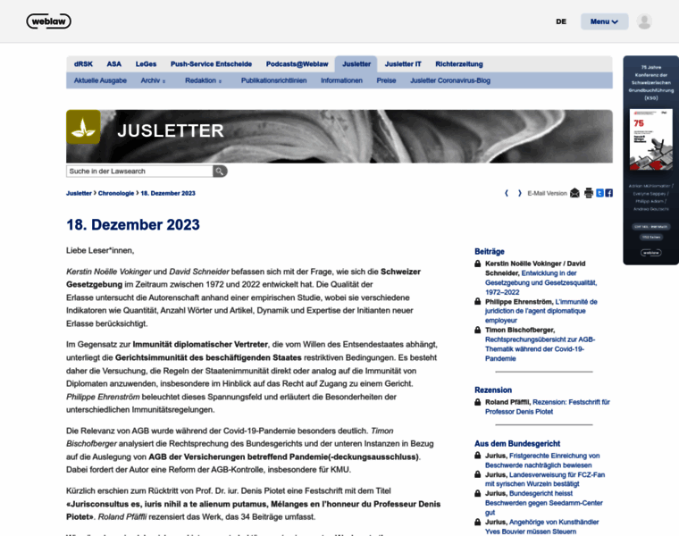 Jusletter.weblaw.ch thumbnail