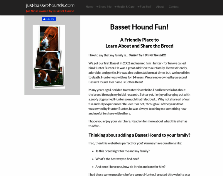 Just-basset-hounds.com thumbnail