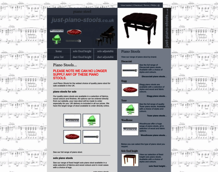 Just-piano-stools.co.uk thumbnail
