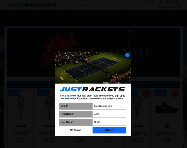 Just-rackets.co.uk thumbnail