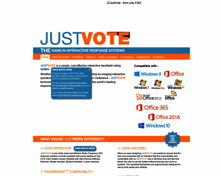 Just-vote.co.uk thumbnail