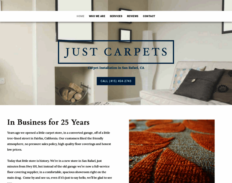 Justcarpets.com thumbnail